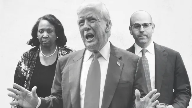 Trump with Lisa Cook and Stephen Miran